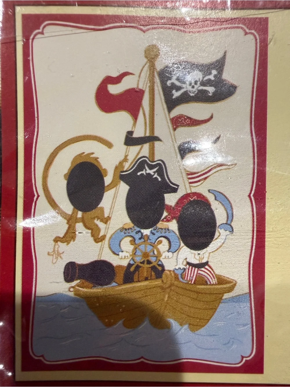 NEW Pottery Barn Kids Pirate Picture Banner Pirates Birthday Party Theme